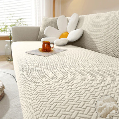 Jacquard Sofa Cover For Living Room Elastic Thick Jacquard Sofa Cover For Sofa L-shaped Corner Sofa Covers 1/2/3/4/5 Seater