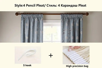 Custom Beige Chenille Luxury Curtains
