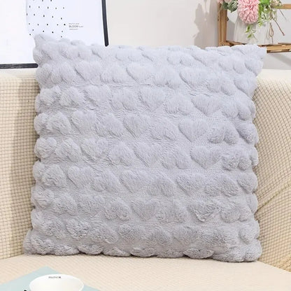 Modern Solid Color Love Plush Throw Pillow Cover,Valentine's Day Cushion Cover, Home,Room,Bedroom,Living Room,Sofa Decor