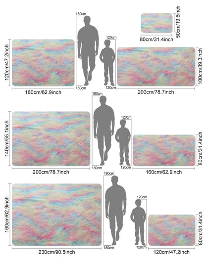 Rainbow Kids Carpet Soft Bedroom Rugs