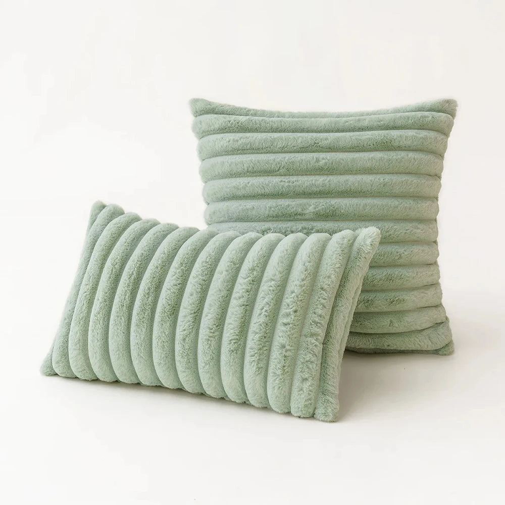 Super Soft Plush Pillow Case Winter Throw Cushion Cover for Sofa and Bedside, Living Room Nordic Decorations Rectangle Cover