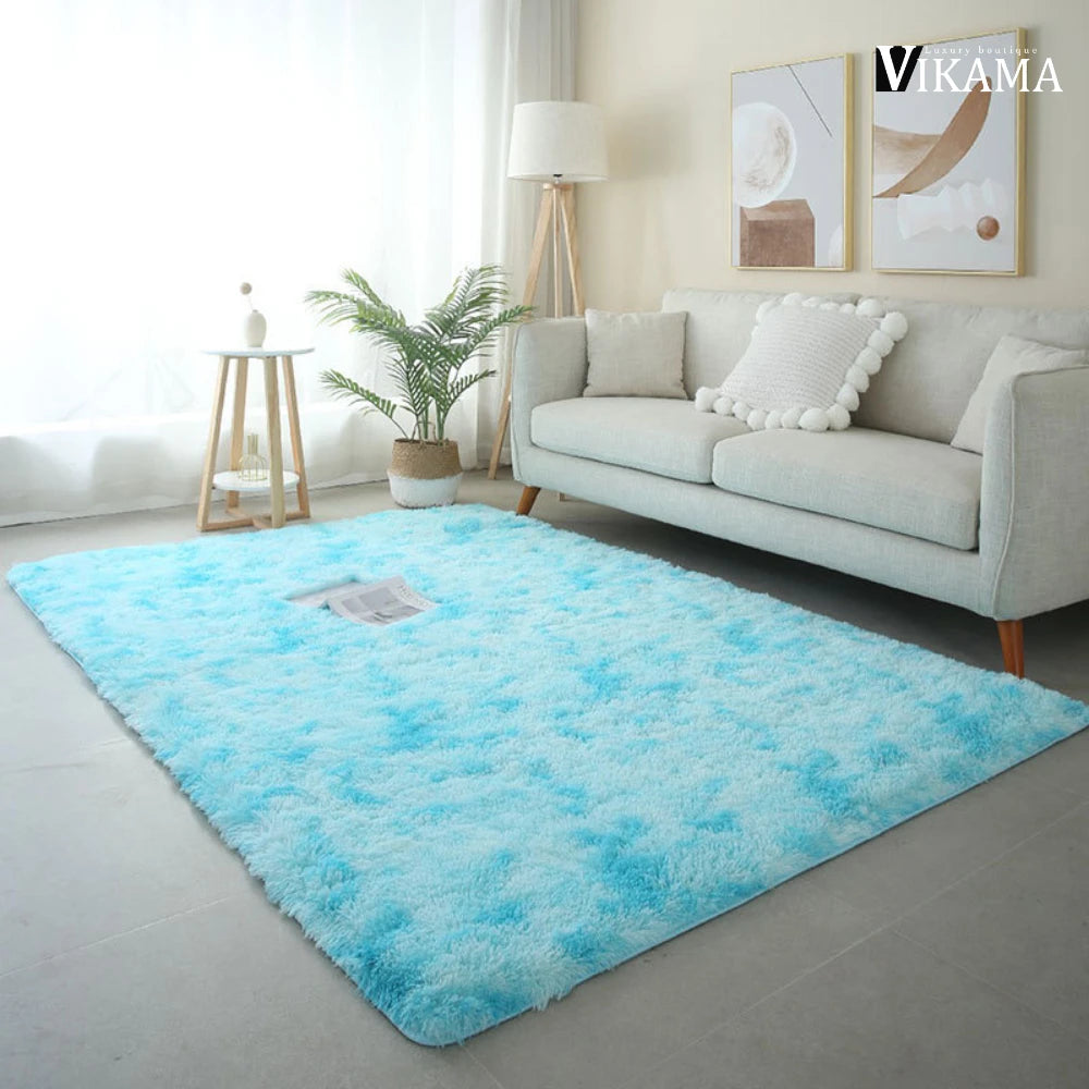 Rainbow Kids Carpet Soft Plush Play Rug