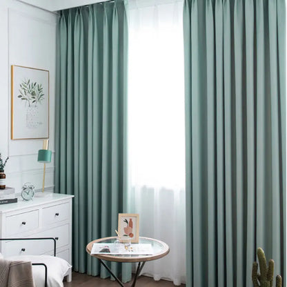Modern Blackout Curtains For Living Room Window Thick Curtain For Bedroom Cloth Fabric Ready Made Drapes Blinds High Shading 95%