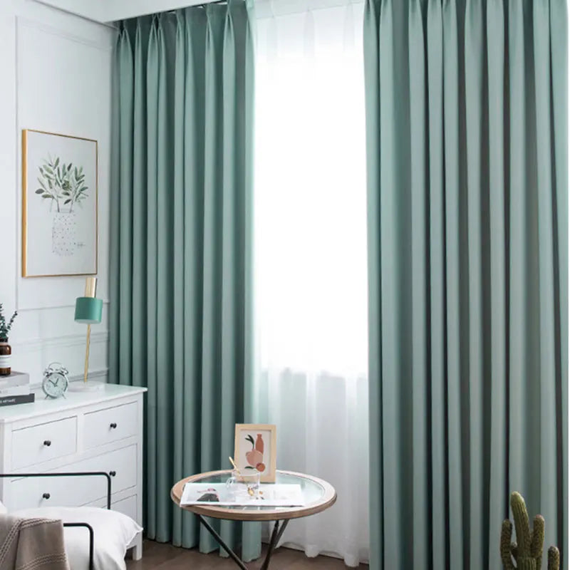 Modern Blackout Curtains For Living Room Window Thick Curtain For Bedroom Cloth Fabric Ready Made Drapes Blinds High Shading 95%