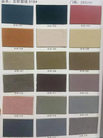 Simple Luxurious Velvet Curtains for Living Room Bedroom Flannelette Nordic Mink Green Non-inverted Fleece Blackout Thickened