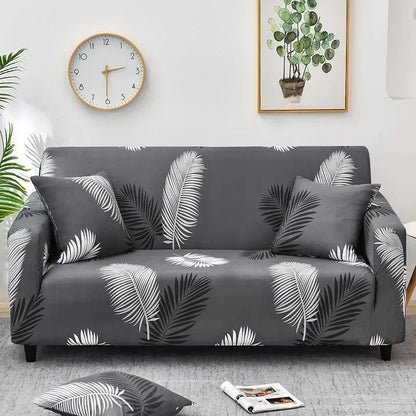 Flower Printed Elastic Sofa Cover for Living Room & Bedroom