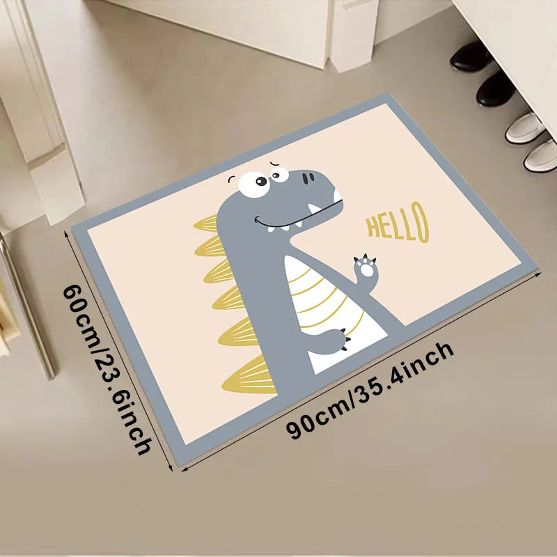 VIKAMA Children's Cartoon Game Lightweight Rug Living Room Bedroom Kindergarten Washable Stain-resistant Size Optional Carpet