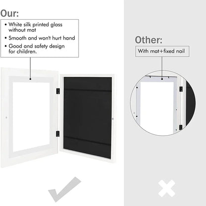 Simple Wooden Flap Photo Frame A4