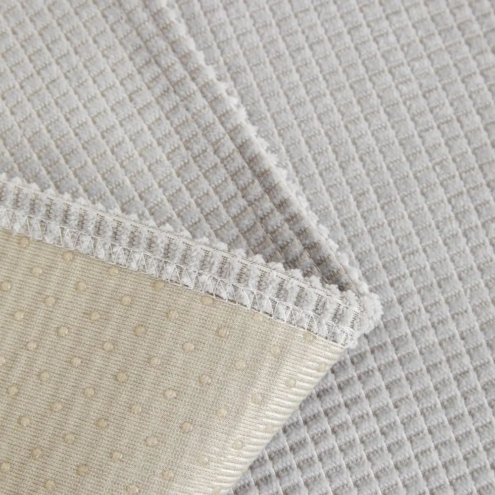 New Gold Edge Sofa Cushion Cover Seat Cushion Household 2024 Four Seasons Modern Simple Non Slip Corn Silk Fabric Sofa Cover