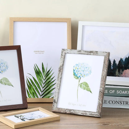 Wooden Photo Frame for Wall & Stand