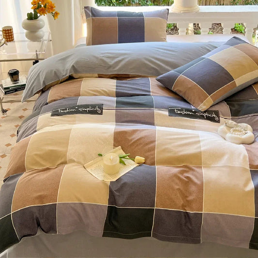 Kawaii Bear & Dinosaur Printed Bedding Set