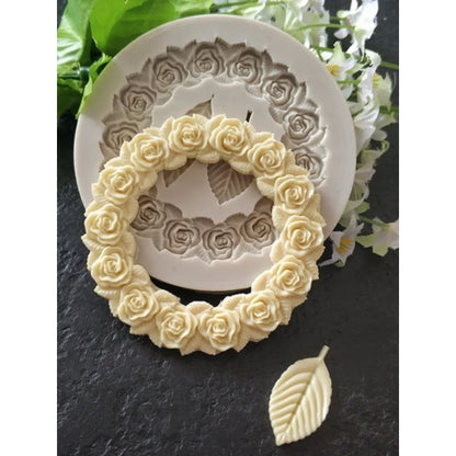 Rosette Leaves Silicone Mold