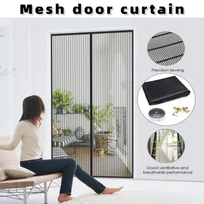 Anti-insect Curtains Fly Door Screens Mosquito Net Window Anti-mosquito Magnetic Strengthen Automatic Closing Curtain Shades