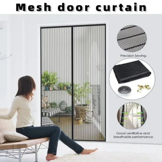 Anti-insect Curtains Fly Door Screens Mosquito Net Window Anti-mosquito Magnetic Strengthen Automatic Closing Curtain Shades