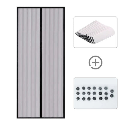 Multisize Anti-Mosquito Net Self-adhesive Anti-Mosquito Curtain Anti Bug Insect Mesh Net No Punching Automatic Closing Curtains