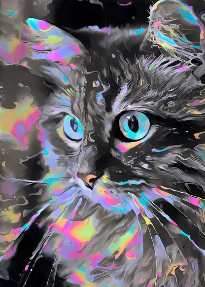 Abstract Animals Lion Tiger Cat Colour Canvas Painting Retro Art Home Wall Decoration Pictures Living Bedroom Quality Posters