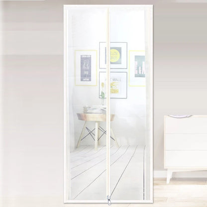 Zipper Door Screen Anti-cat PPT Nano Door Curtain Up Opening & Left Opening Shape Anti-mosquito Mesh Screen for Pet Living Room