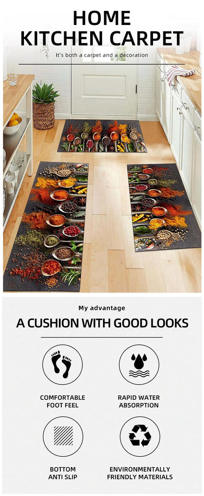 Modern Anti-Slip Kitchen & Entrance Rug