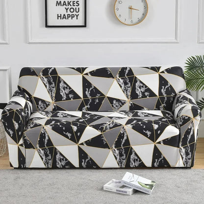 Flower Printed Elastic Sofa Cover for Living Room & Bedroom