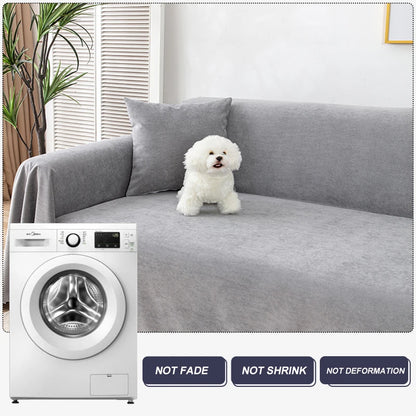 Waterproof Sofa Blanket Multipurpose Solid Color Furniture Cover Durable Fabric Dust-proof Anti-scratch Home Living Room Decor