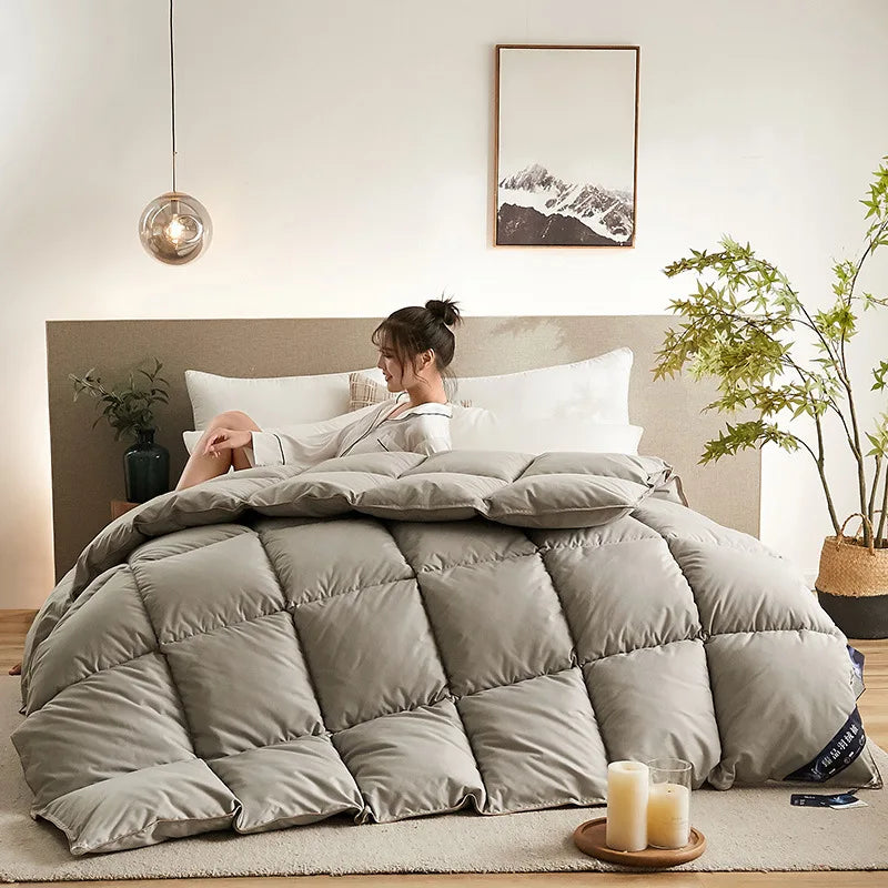 거위털 이불 3D Bread Down Duvet Quilt Luxury Duvet Soft Goose Down Duvet Quilt Comforter Duvet Skin-friendly Cotton Fabric Warm Quilt