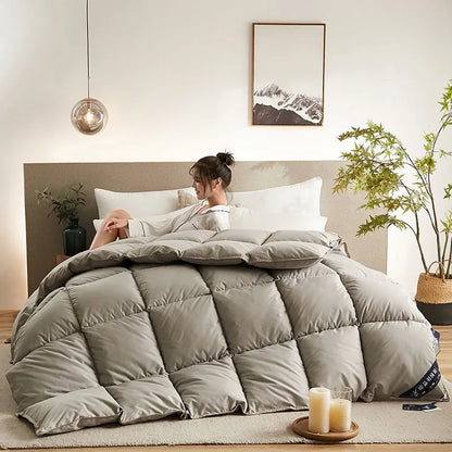 거위털 이불 3D Bread Down Duvet Quilt Luxury Duvet Soft Goose Down Duvet Quilt Comforter Duvet Skin-friendly Cotton Fabric Warm Quilt