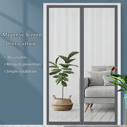 Multisize Anti-Mosquito Net Self-adhesive Anti-Mosquito Curtain Anti Bug Insect Mesh Net No Punching Automatic Closing Curtains