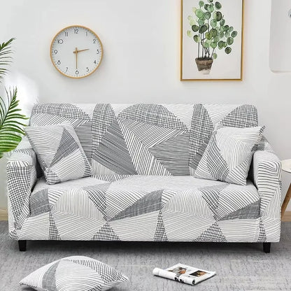 Flower Printed Elastic Sofa Cover for Living Room & Bedroom