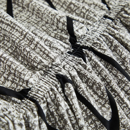 Printed Sofa Cover with Skirt - Full Coverage & Elastic, Multiple Colors