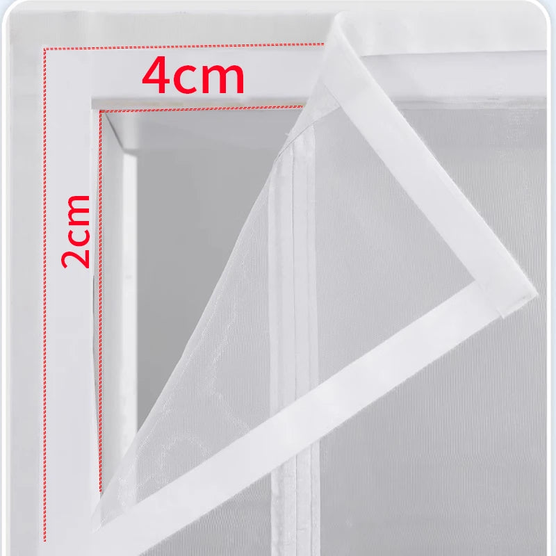 New No Punching Magnetic Screen Door Curtain Anti Mosquito Insect Fly Bug Automatic Closing Household Ventilation Door Curtain