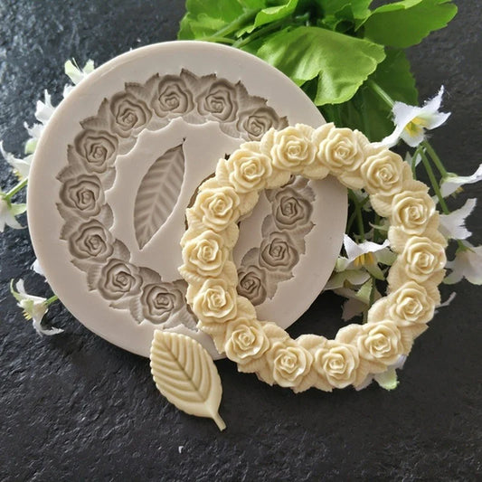 Rosette Leaves Silicone Mold