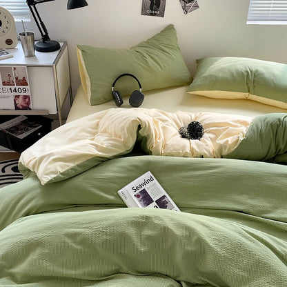 3pcs Duvet Cover Black Fashion Bedding Set for Men Grey Comforter Cover Microfiber Solid Color Quilt Cover with 2 Pillowcases
