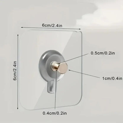 10pcs Punch-Free Wall Hooks