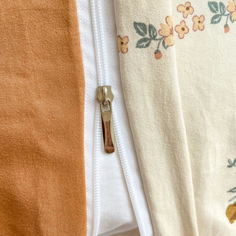 100% Washed Floral Bedding Set