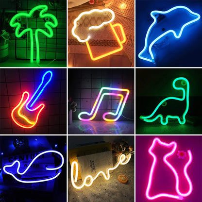 LED Neon Musical Note Wall Decor