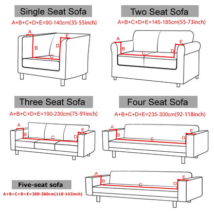 Jacquard Sofa Cover For Living Room Elastic Thick Jacquard Sofa Cover For Sofa L-shaped Corner Sofa Covers 1/2/3/4/5 Seater