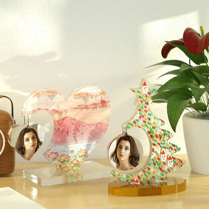 Heart-Shaped Resin Photo Frame Mold