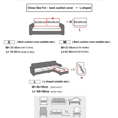 Four Seasons Universal Sofa Cushion Cover High Elastic Pet Anti Dirt Waterproof Sofa Cover
