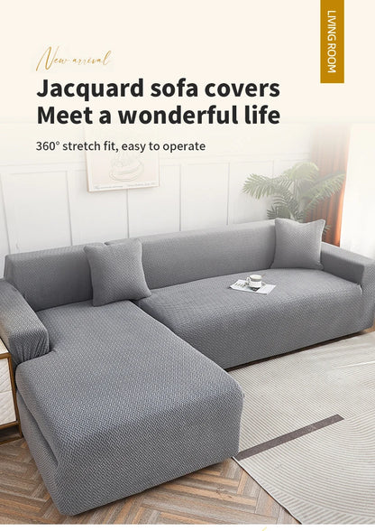 Jacquard Dustproof Sofa Cover - Removable & Washable Protector