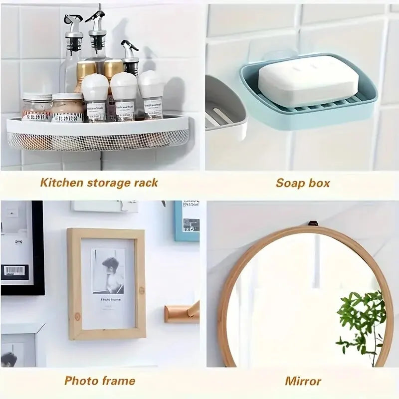 10pcs Punch-Free Wall Hooks