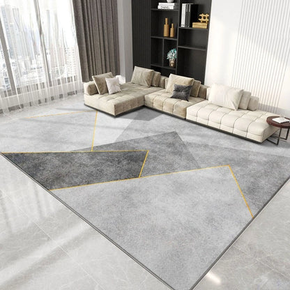 Nordic Marble Geometry Carpets for Living Room Light luxury Large area Home Decor rugs Bedroom Non-slip soft Floor Mats Washable