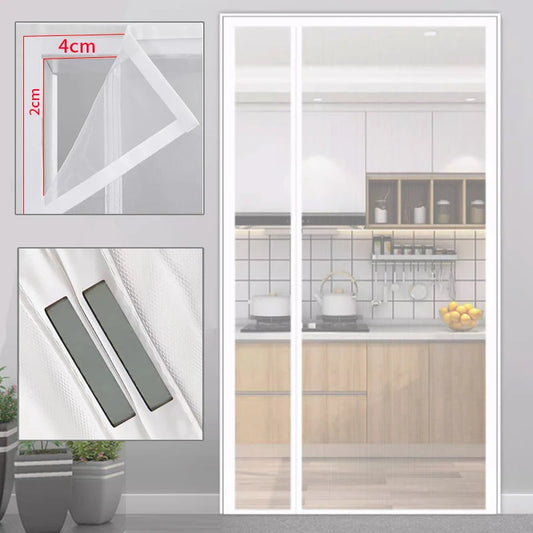 New No Punching Magnetic Screen Door Curtain Anti Mosquito Insect Fly Bug Automatic Closing Household Ventilation Door Curtain