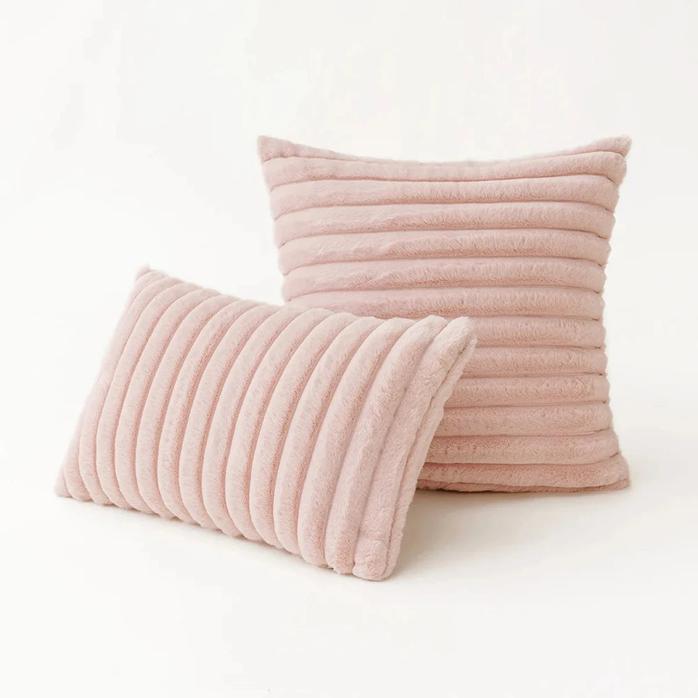 Super Soft Plush Pillow Case Winter Throw Cushion Cover for Sofa and Bedside, Living Room Nordic Decorations Rectangle Cover