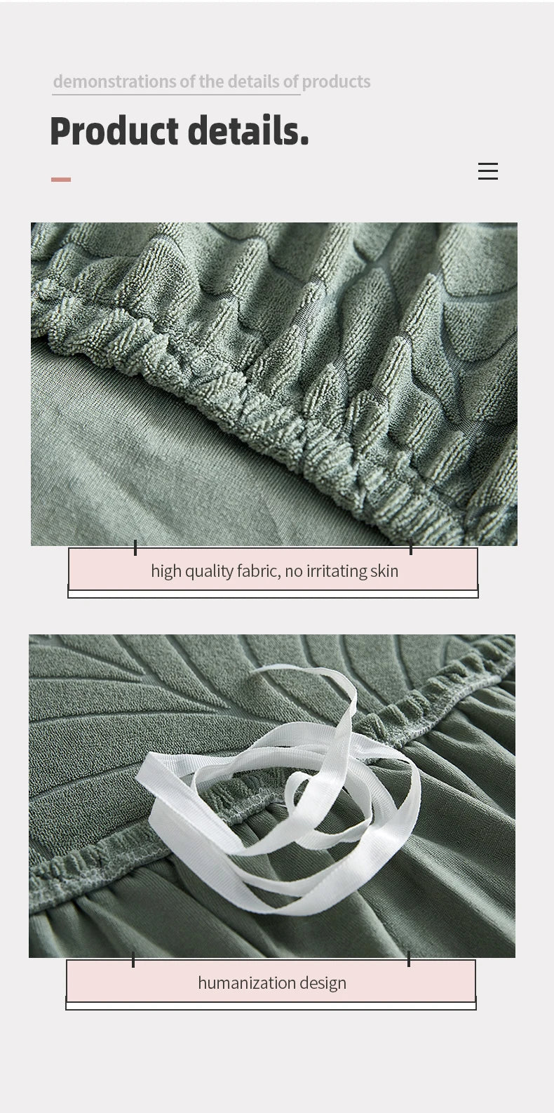 Thick Elastic Jacquard Sofa Cover for 1-4 Seater & L-Shaped Sofas