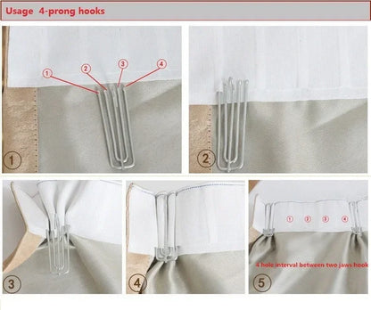 Custom Beige Chenille Luxury Curtains