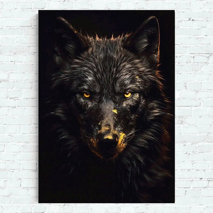 Black And Gold Animals Poster Home Office Wall Bedroom Living Room Kitchen Decoration Painting