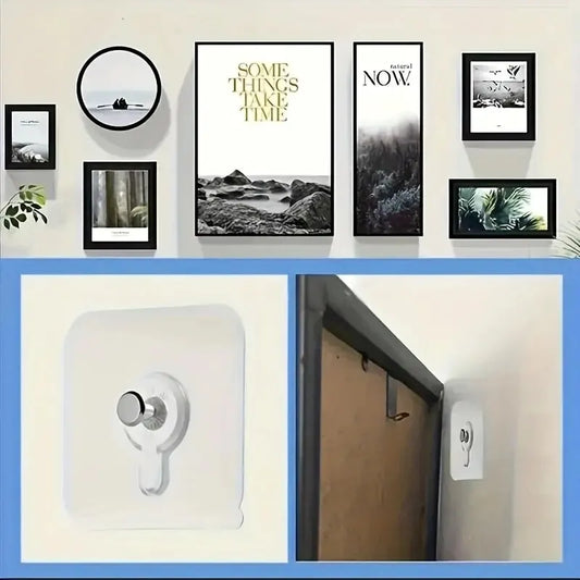10pcs Punch-Free Wall Hooks