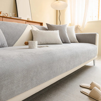 Waterproof Sofa Cover Solid Color Living Room Sofa Cushion Non-Slip Sofa Cushion Armrest Combination Covers