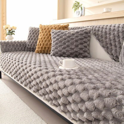 Winter Plush Sofa Cushion Thickened Non-slip