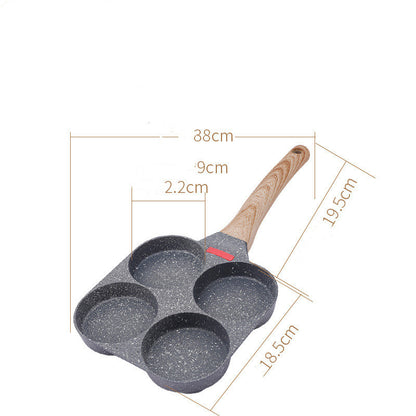 Fried Egg Burger Machine Non-stick Household Breakfast Pot Mold Four-hole Artifact